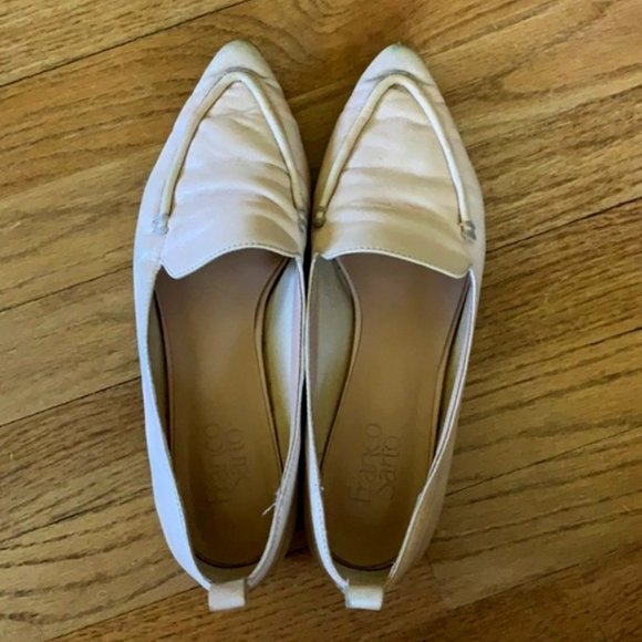 Franco Sarto Shoes - Cream Colored Franco Sarto Flats, a little worn, Size 7.5